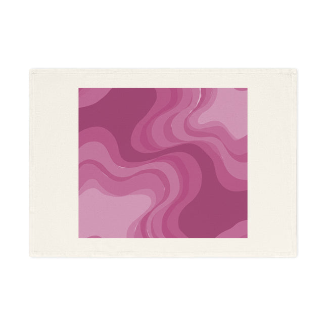 Pinky Mauve Wavey 19.6" x 27.5" Cotton Tea Towel