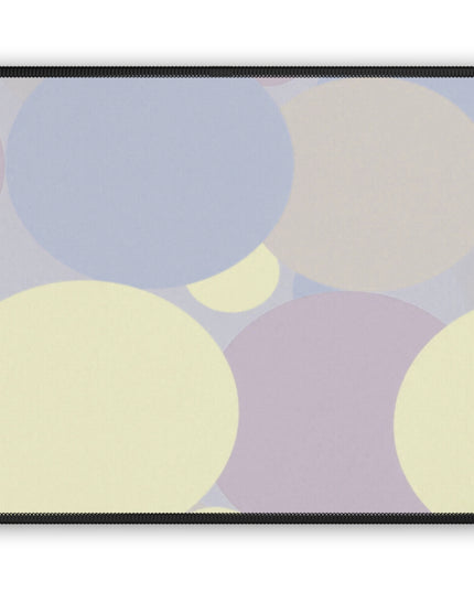Pastel Soft Blue and Soft White Patches 9" x 7" Gaming Mouse Pad