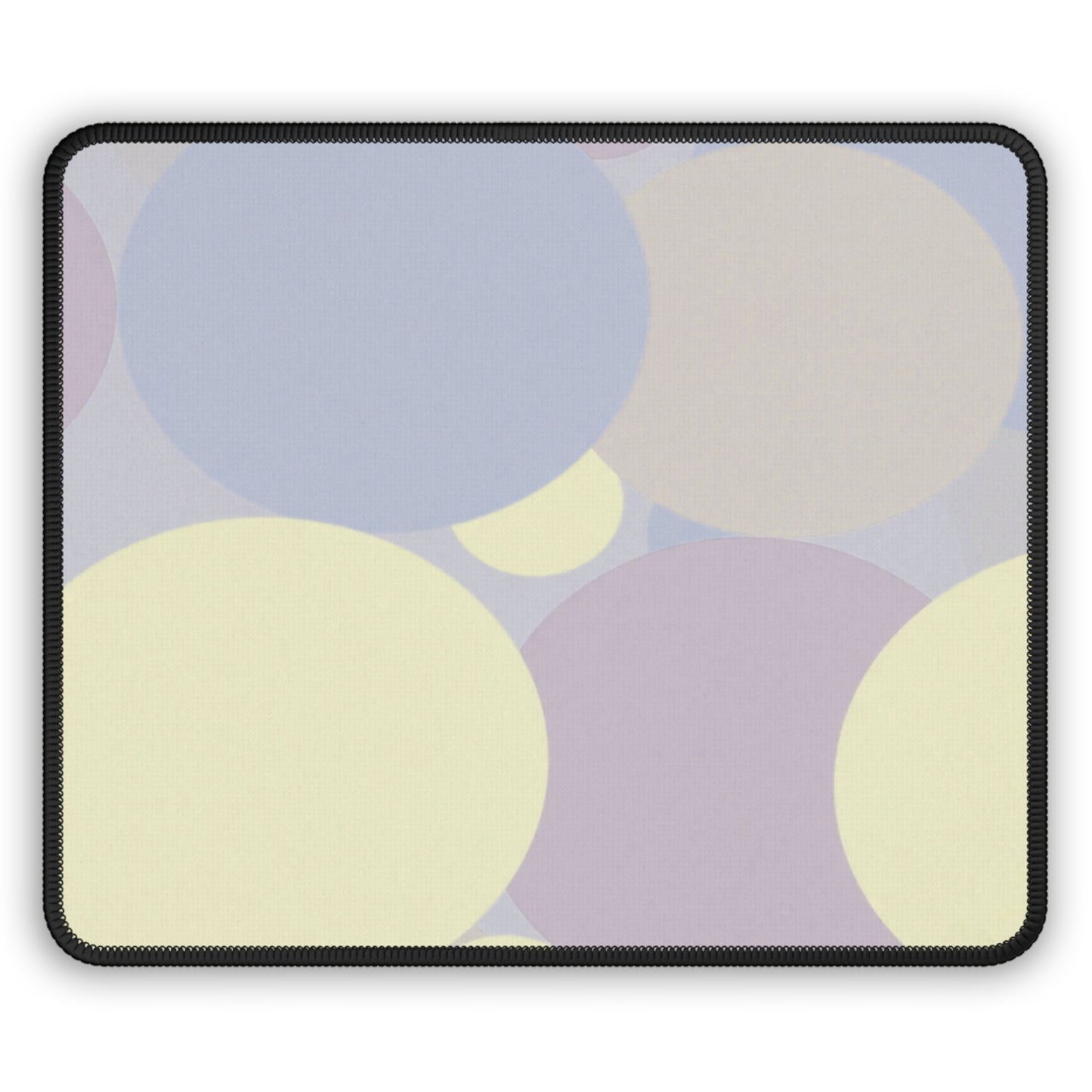 Pastel Soft Blue and Soft White Patches 9" x 7" Gaming Mouse Pad