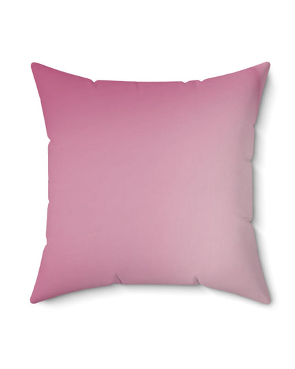 Pink Blush Fade 18" x 18" Faux Suede Square Pillow