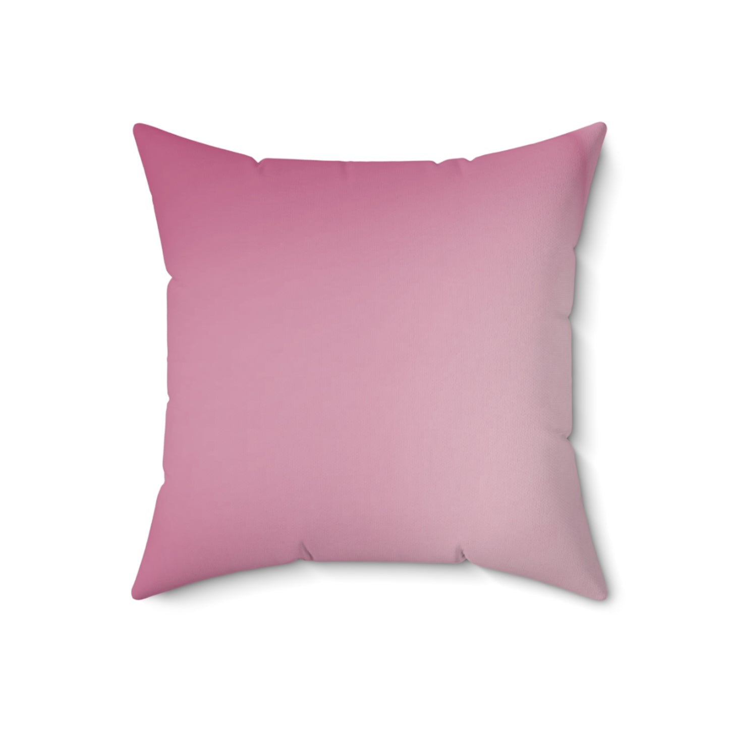 Pink Blush Fade 18" x 18" Faux Suede Square Pillow