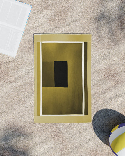 Tan Shadow Beach Towel, 18" x 27"