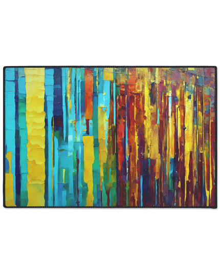 Striped Alpha 24" x 36" Heavy Duty Floor Mat