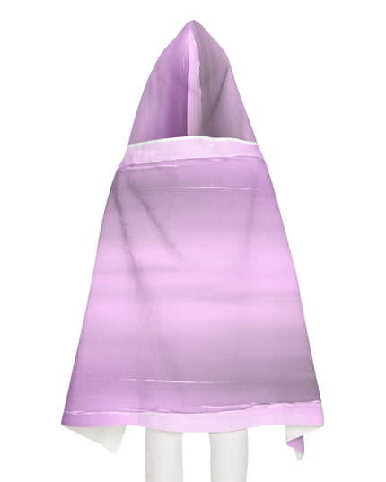 Dark Pink Sea Amethyst Fog Youth Hooded Towel, 24" x 48"