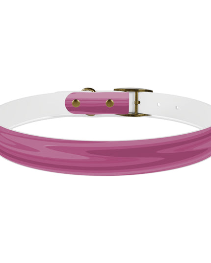 Pinky Mauve Wavey Extra Large Dog Collar