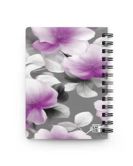 Purple Blossom Floral Bunch Bound Journal, 5" x 7" 150 pages
