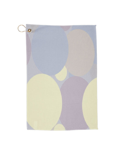 Pastel Soft Blue and Soft White Patches 16" x 24" Golf Towel