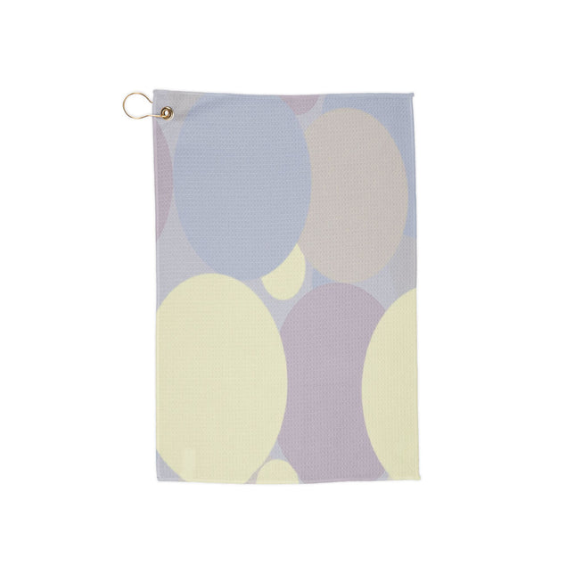 Pastel Soft Blue and Soft White Patches 16" x 24" Golf Towel