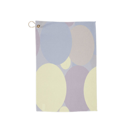 Pastel Soft Blue and Soft White Patches 16" x 24" Golf Towel
