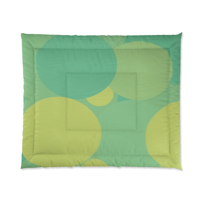 Pastel Green Patches 104" × 88" Comforter