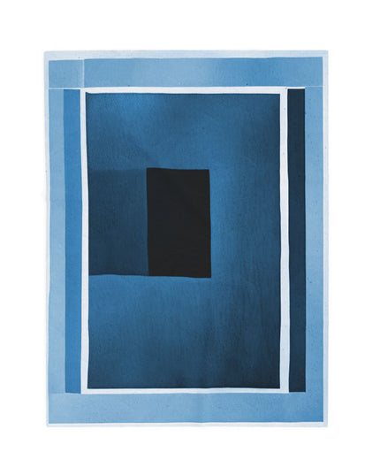 Blue Shadow Velveteen Plush Blanket, 30" x 40"