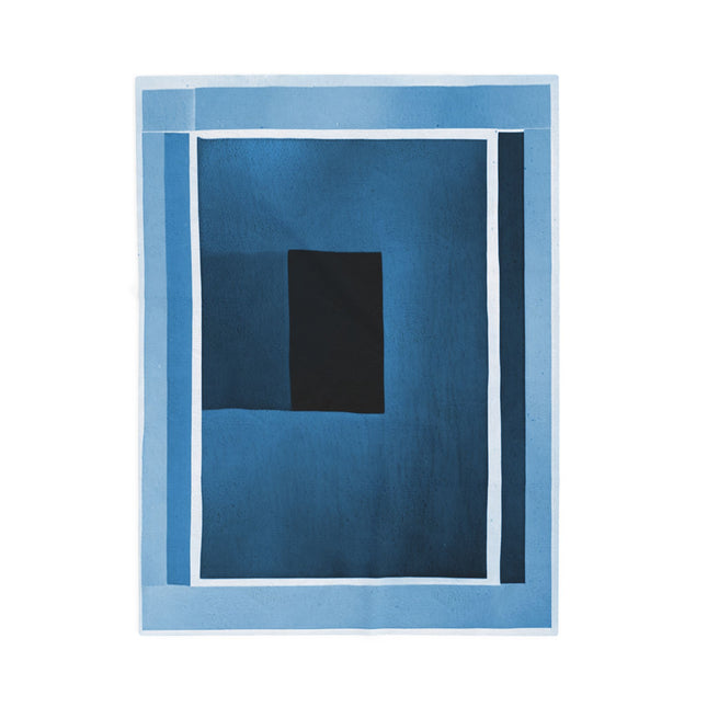 Blue Shadow Velveteen Plush Blanket, 30" x 40"