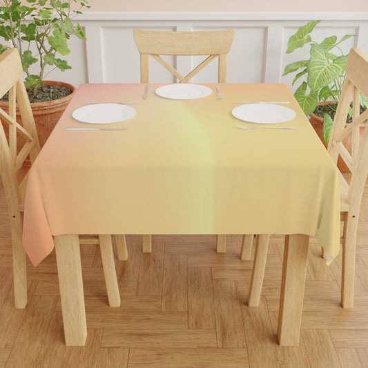 Hot Peach Fade Tablecloth, 55" x 55"