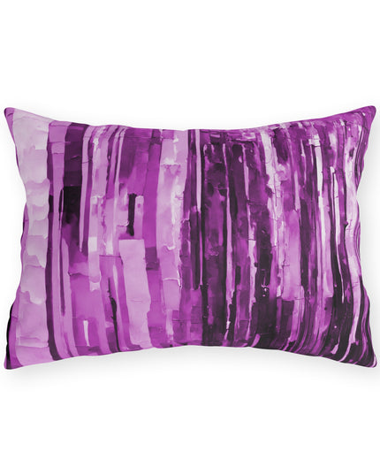 Striped Powder Lavender 20" x 14" Outdoor Pillow
