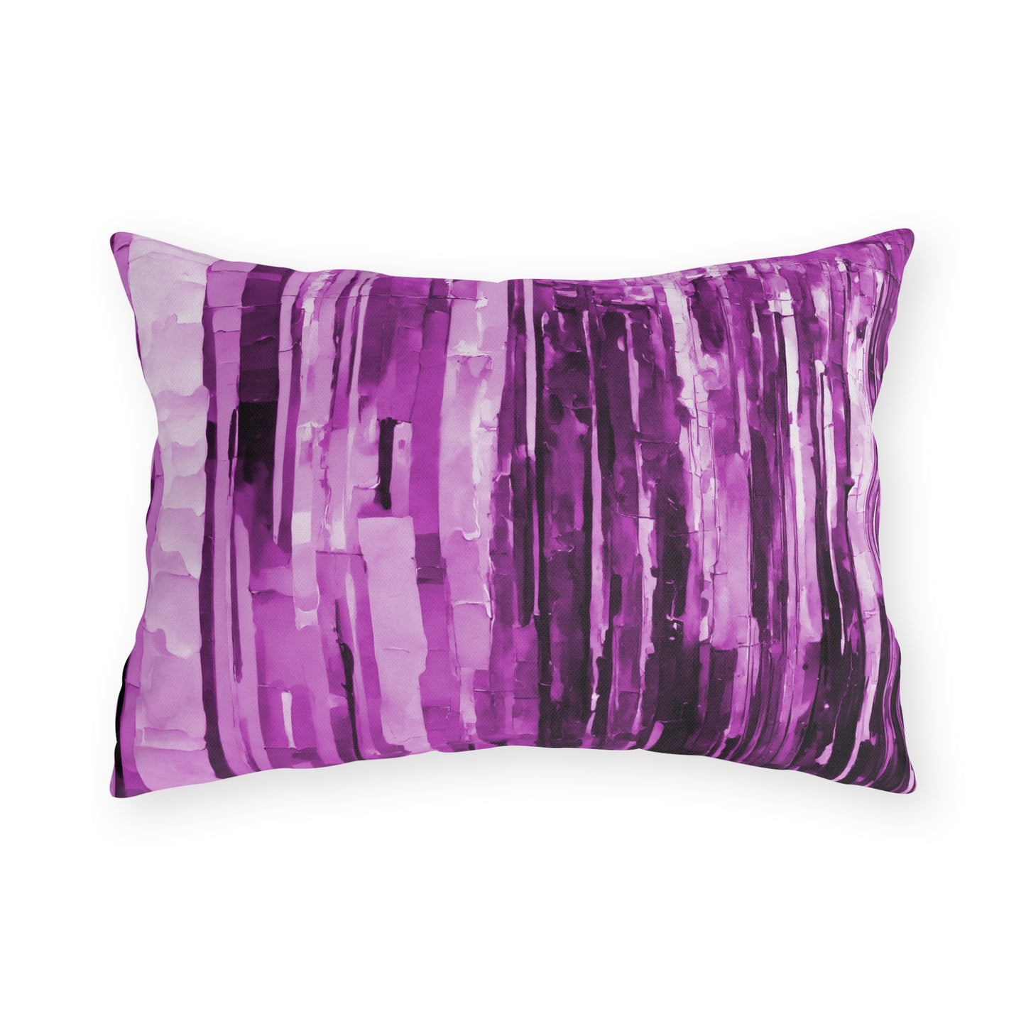 Striped Powder Lavender 20" x 14" Outdoor Pillow