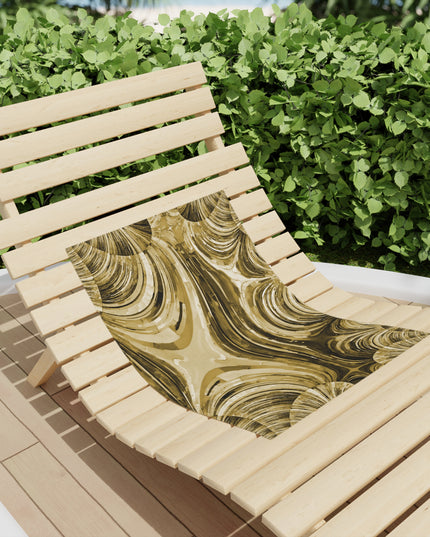 Uzi Spiral Light Brown Beach Towel, 18" x 27"