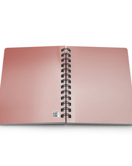 Rose Red Fade Spiral Bound Journal, 5" x 7" 150 pages