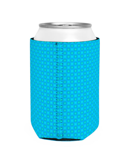Blue Green Star-crossed Bodies 12 oz Can Cooler Sleeve