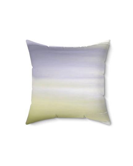 Lavender Sea Golden Fog 14" x 14" Faux Suede Square Pillow