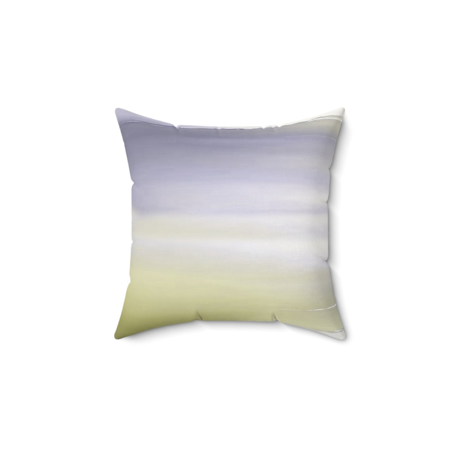 Lavender Sea Golden Fog 14" x 14" Faux Suede Square Pillow