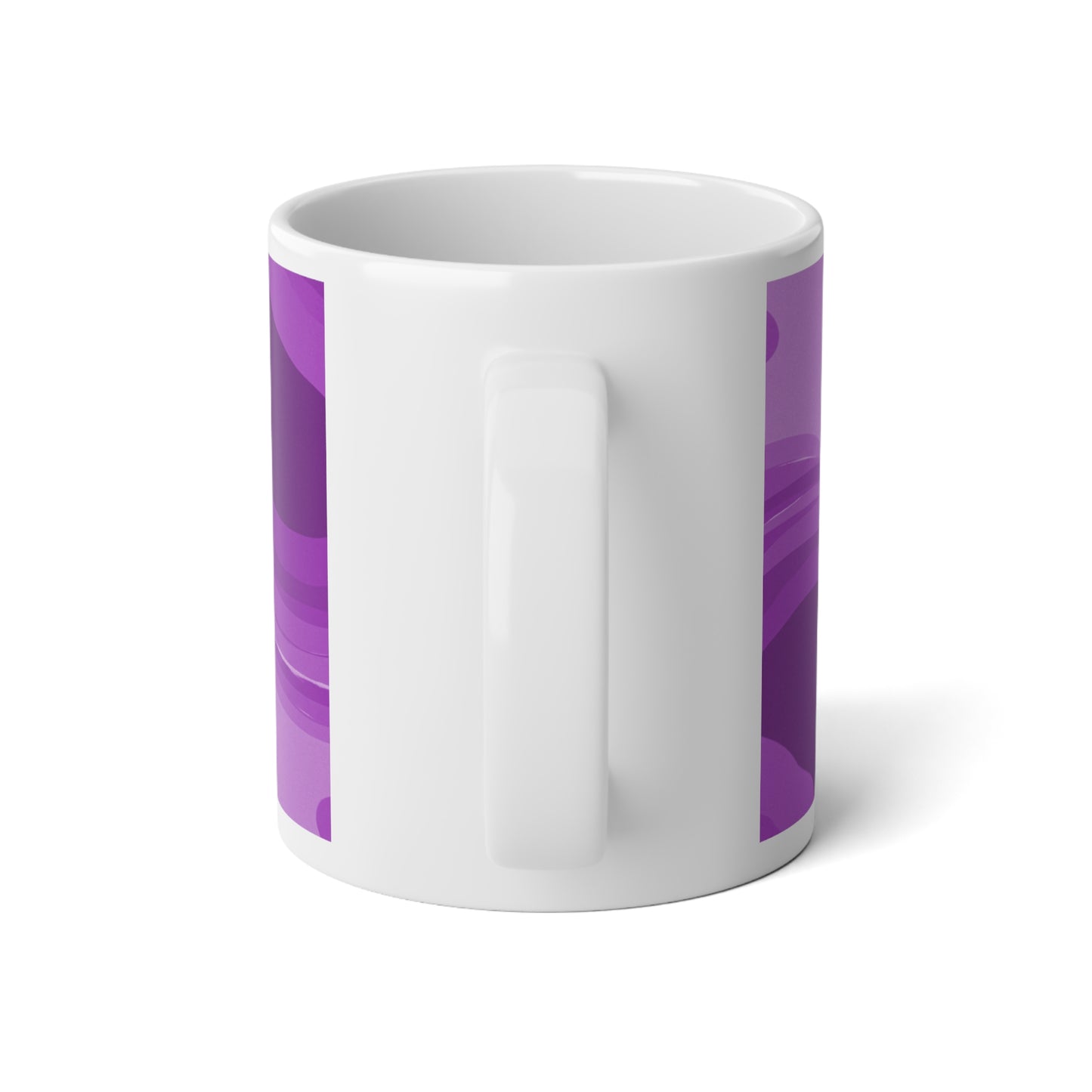 Wavey Purple Wavey 20 oz White Glossy Jumbo Mug