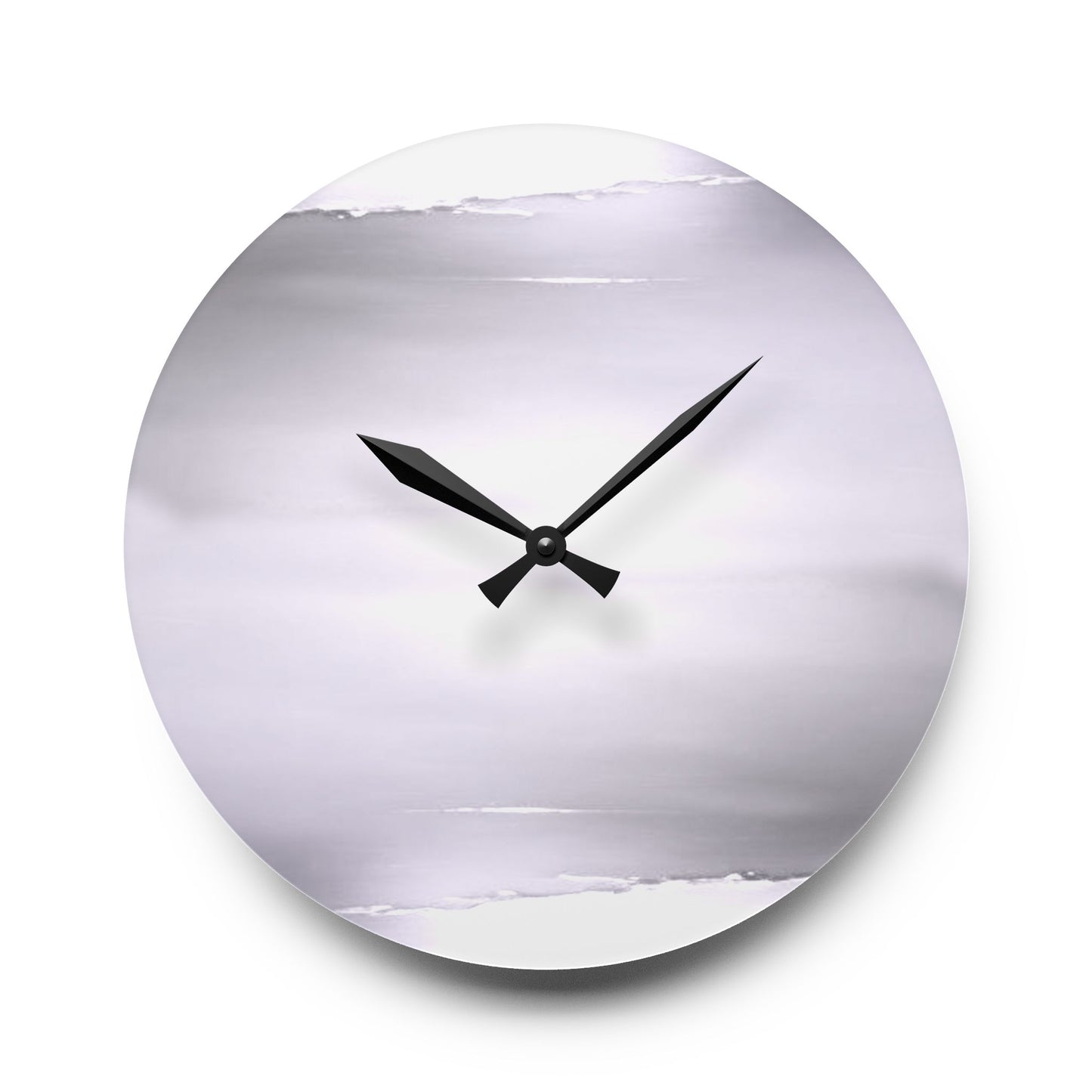 Sephia Sea Dark Fog Acrylic Wall Clock, Round or Square, 10.75" x 10.75"