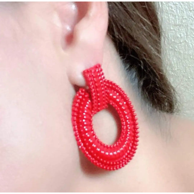 Petra -Red Earrings