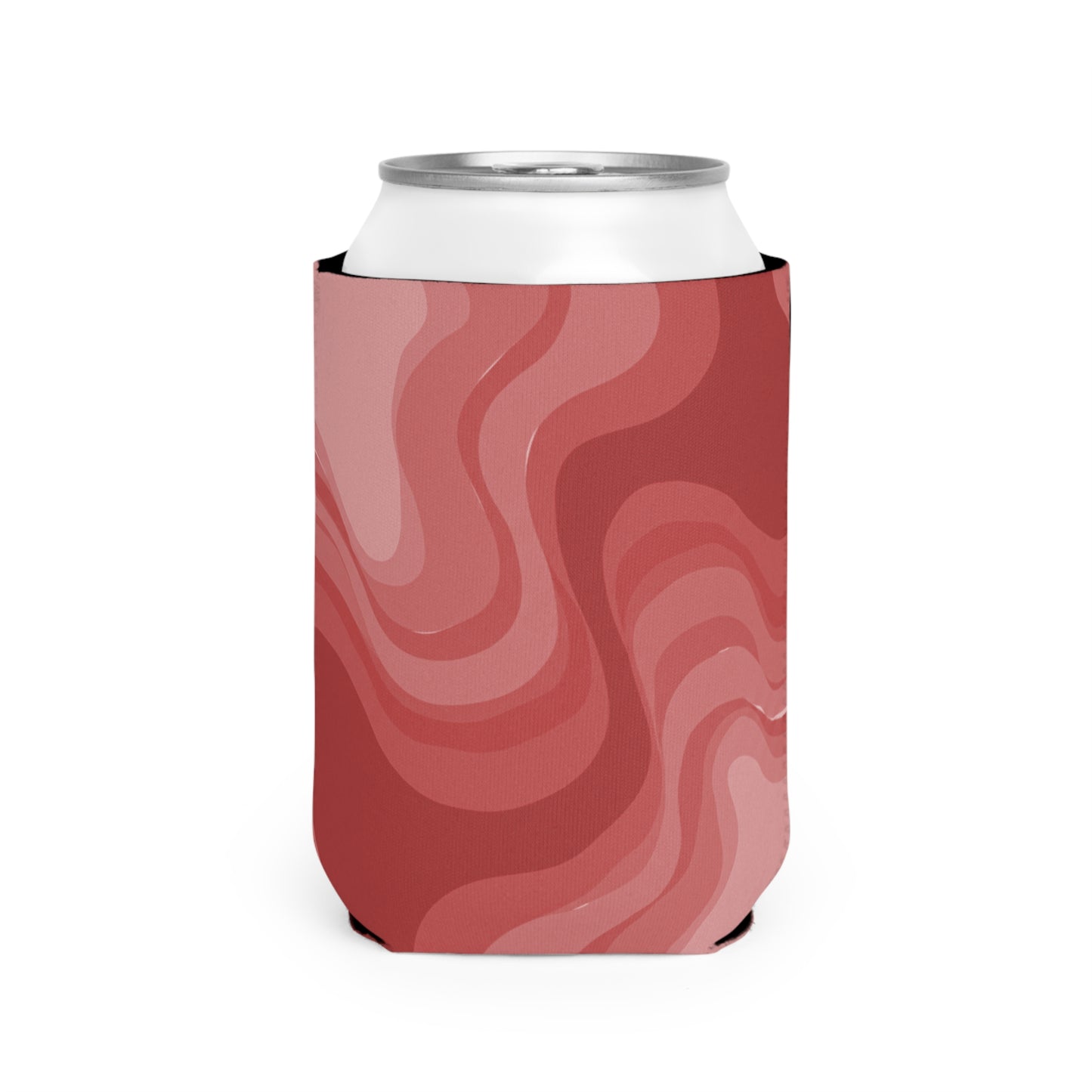 Power Red Wavey 12 oz Can Cooler Sleeve