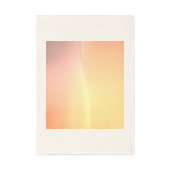 Hot Peach Fade 19.6" x 27.5" Cotton Tea Towel