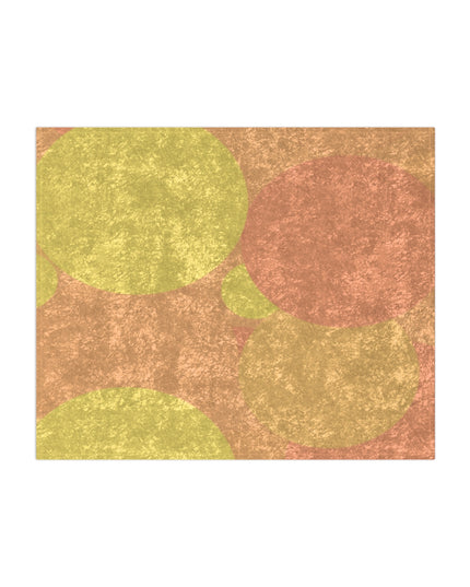 Pastel Bright Oranges Patches 50" x 60" Crushed Velvet Blanket