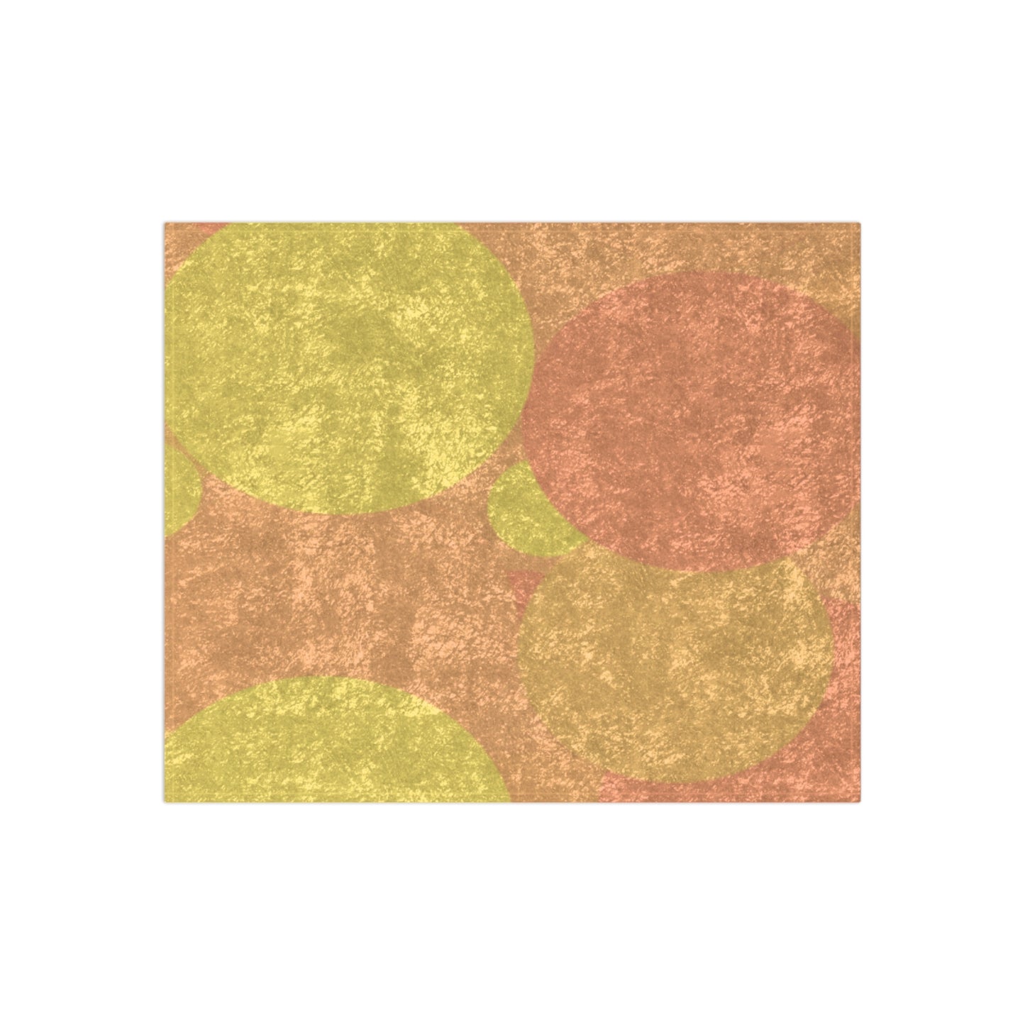 Pastel Bright Oranges Patches 50" x 60" Crushed Velvet Blanket