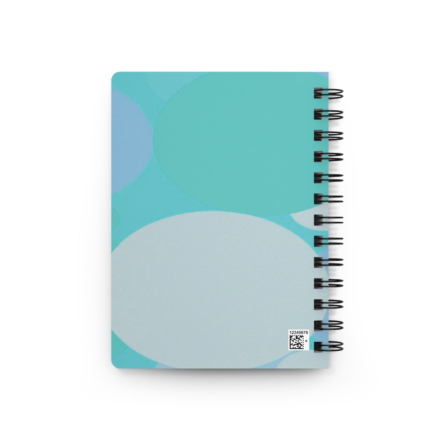 Pastel Tan and Tif Patches Spiral Bound Journal, 5" x 7" 150 pages