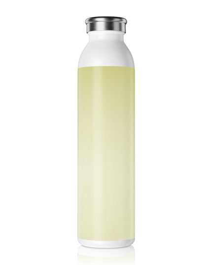 Lemon Fade Slim Water Bottle, 20 oz White