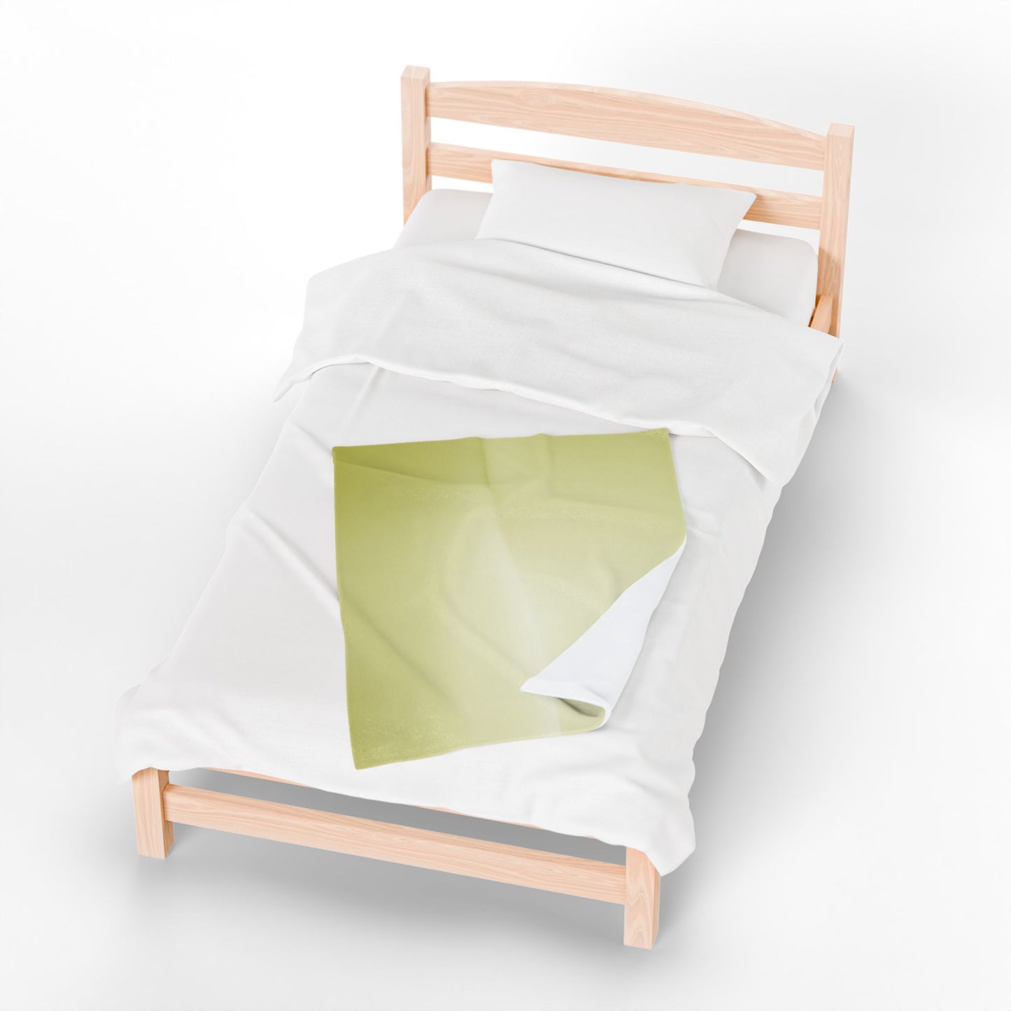 Lemon Fade Velveteen Plush Blanket, 30" x 40"