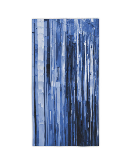 Striped Deep Blue Beach Towel, 24" x 44"