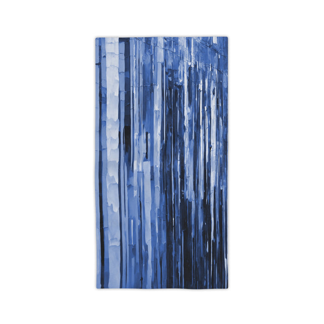 Striped Deep Blue Beach Towel, 24" x 44"