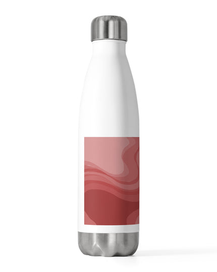 Power Red Wavey 20oz Insulated Water Bottle
