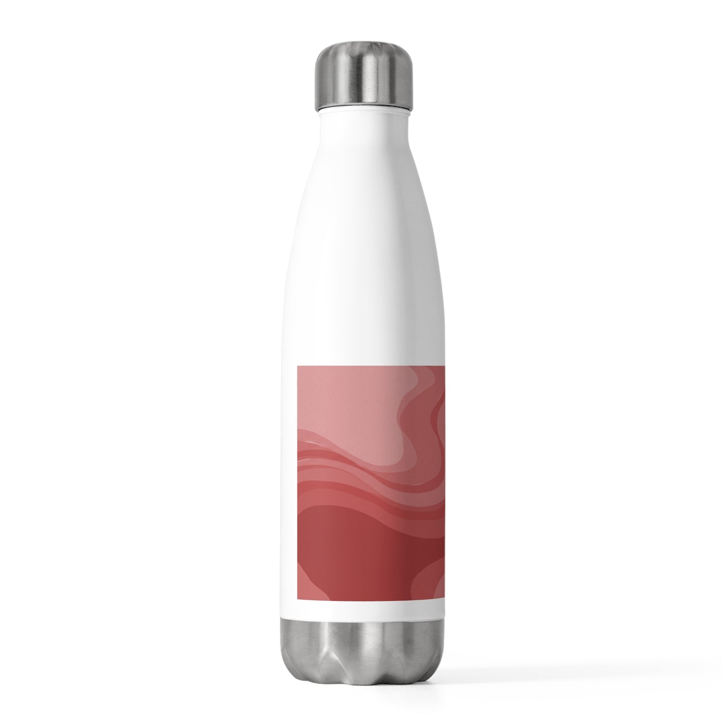 Power Red Wavey 20oz Insulated Water Bottle