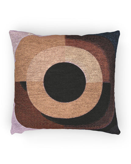 Tan Eyepiece Woven Pillow, 17" x 18"