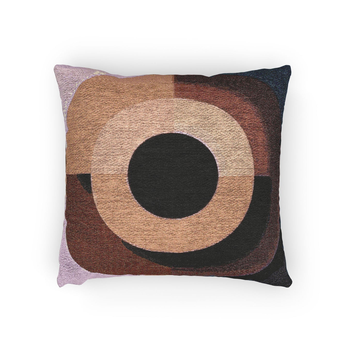Tan Eyepiece Woven Pillow, 17" x 18"