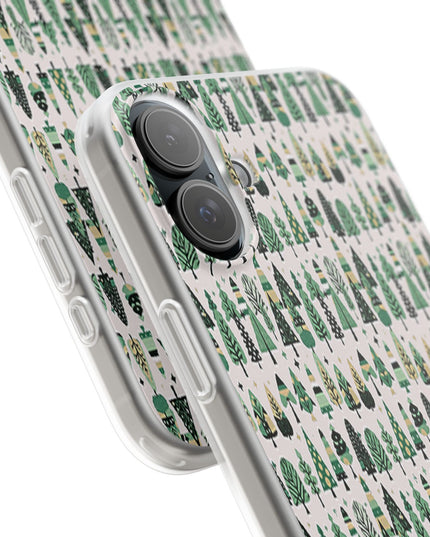 Mini Vintage Green Trees Iphone 16 Plus Flexi Case
