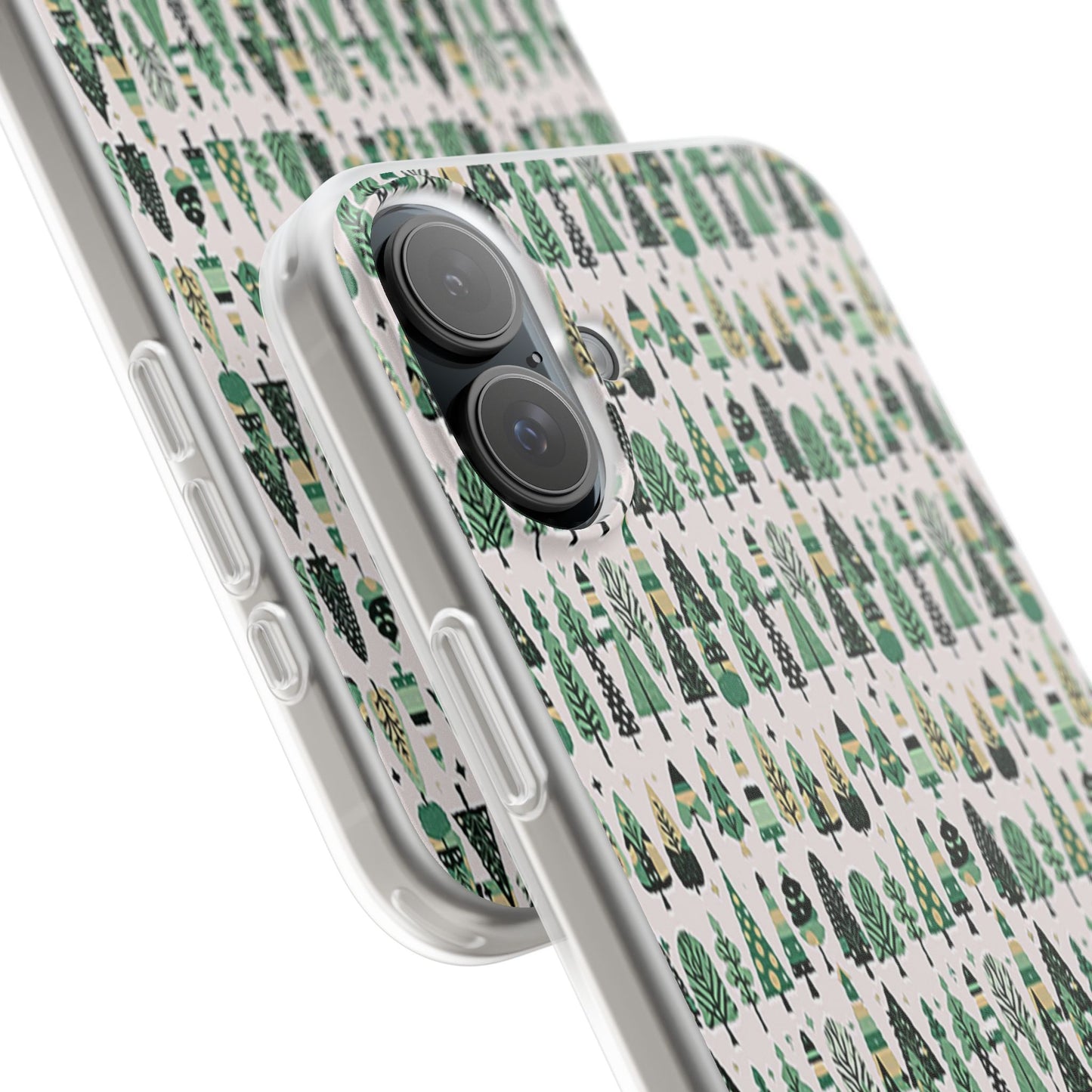 Mini Vintage Green Trees Iphone 16 Plus Flexi Case