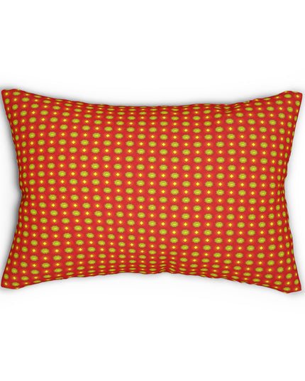 Late Evening Star-crossed Bodies Spun Polyester Lumbar Pillow, 20" x 14"