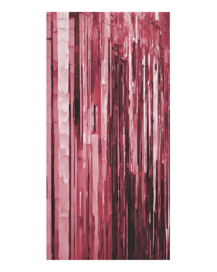 Striped Ruby 30" x 60" Mink-Cotton Towel (50% polyester, 50% cotton)