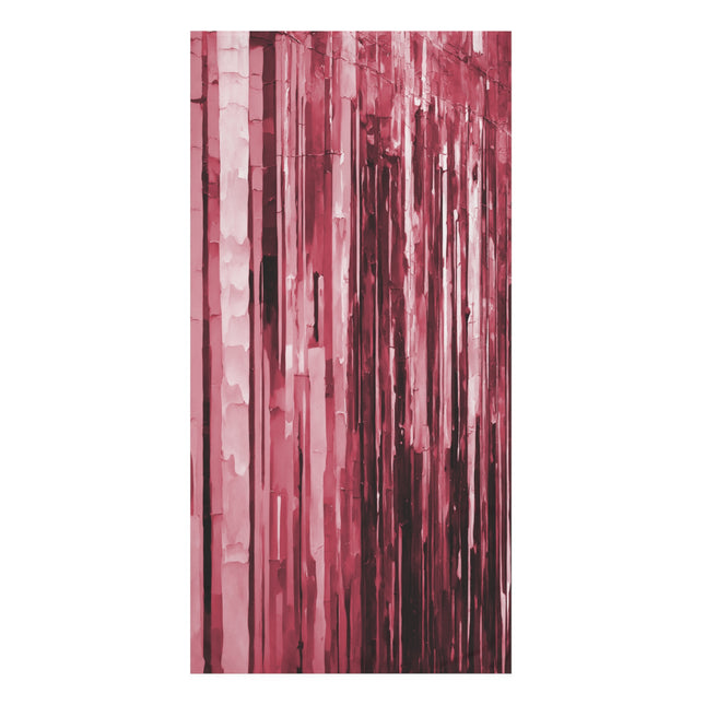 Striped Ruby 30" x 60" Mink-Cotton Towel (50% polyester, 50% cotton)