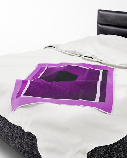 Magenta Shadow Velveteen Plush Blanket, 30" x 40"