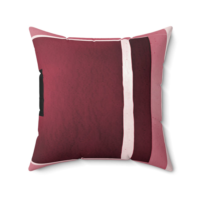 Red Shadow 20" x 20" Faux Suede Square Pillow