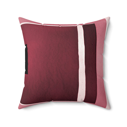 Red Shadow 20" x 20" Faux Suede Square Pillow