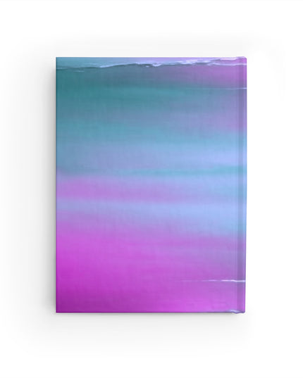Dark Blue Green Sea Purple Fog 5" x 7" Journal - 128 Ruled Line pages