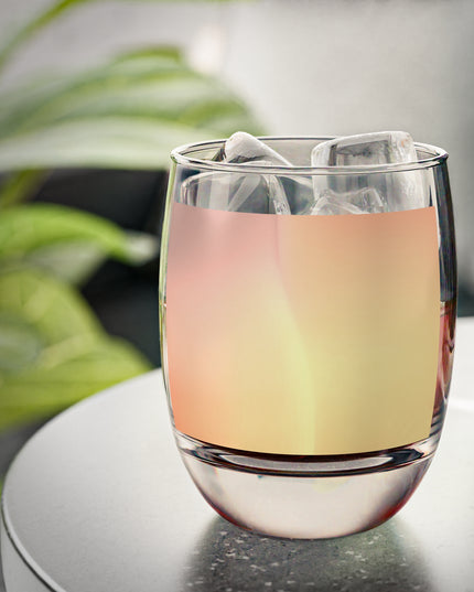 Hot Peach Fade Whiskey Glass, 6 oz